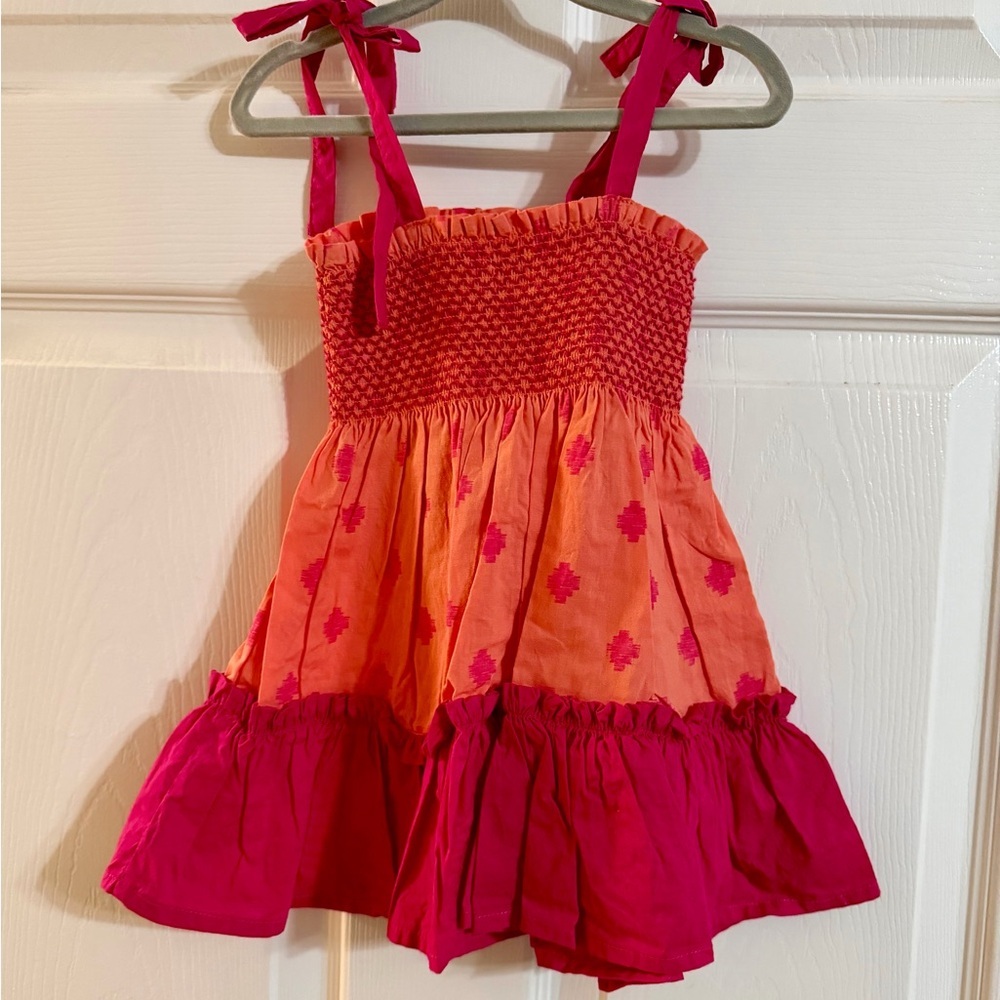 Wildling Orange and Pink sundress 18M